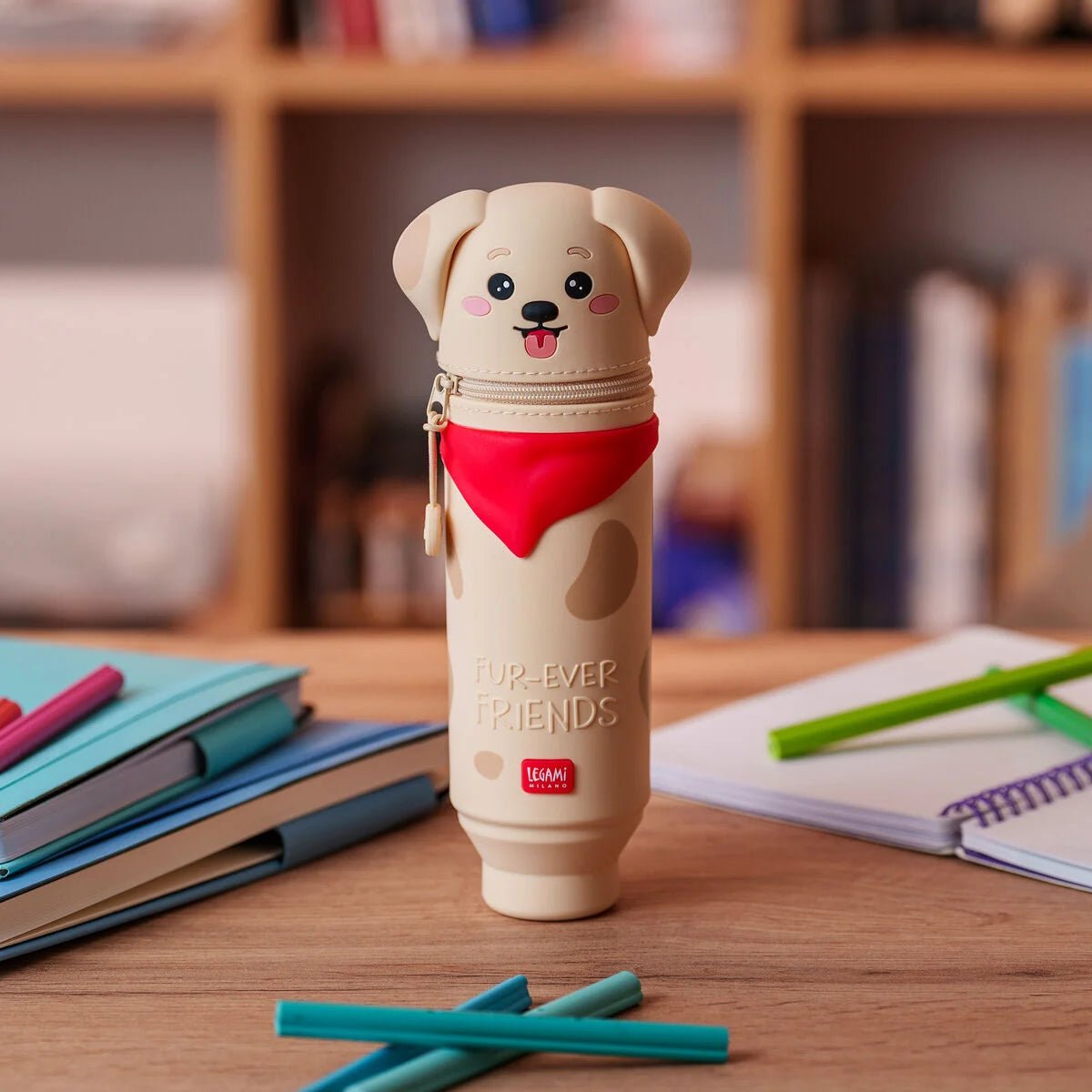 LEGAMI 2-in-1 Soft Silicone Pencil Case - Kawaii - Dog