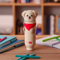 LEGAMI 2-in-1 Soft Silicone Pencil Case - Kawaii - Dog