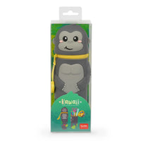 LEGAMI Gorilla "Wild but Kind" 2-in-1 Silicone Pencil Case - Kawaii