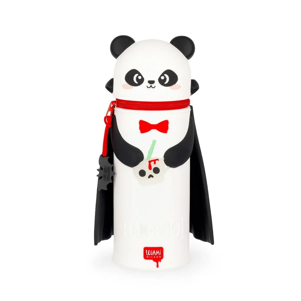 LEGAMI Halloween Panda "Bam-Boo" 2-in-1 Silicone Pencil Case - Kawaii