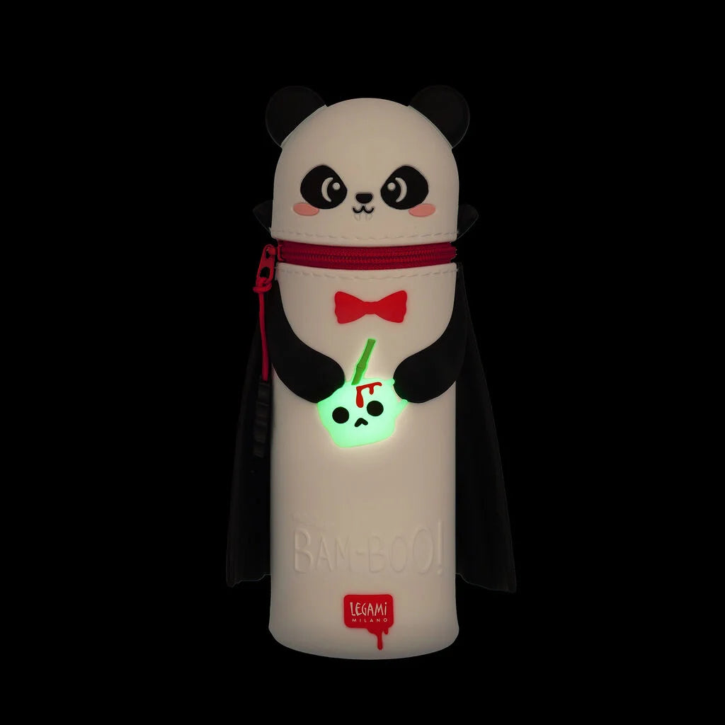 LEGAMI Halloween Panda "Bam-Boo" 2-in-1 Silicone Pencil Case - Kawaii