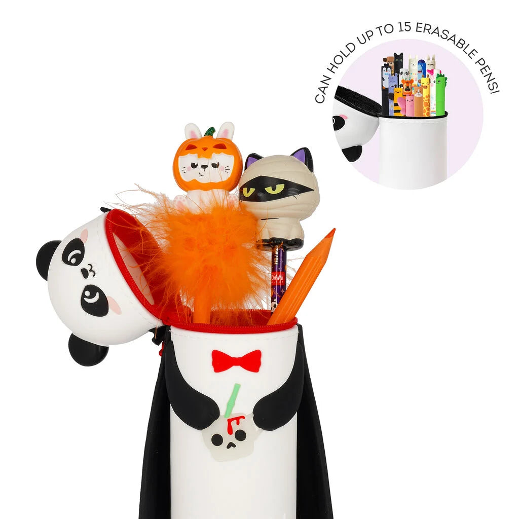 LEGAMI Halloween Panda "Bam-Boo" 2-in-1 Silicone Pencil Case - Kawaii