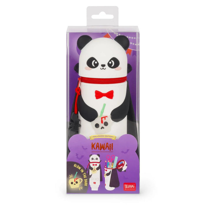 LEGAMI Halloween Panda "Bam-Boo" 2-in-1 Silicone Pencil Case - Kawaii