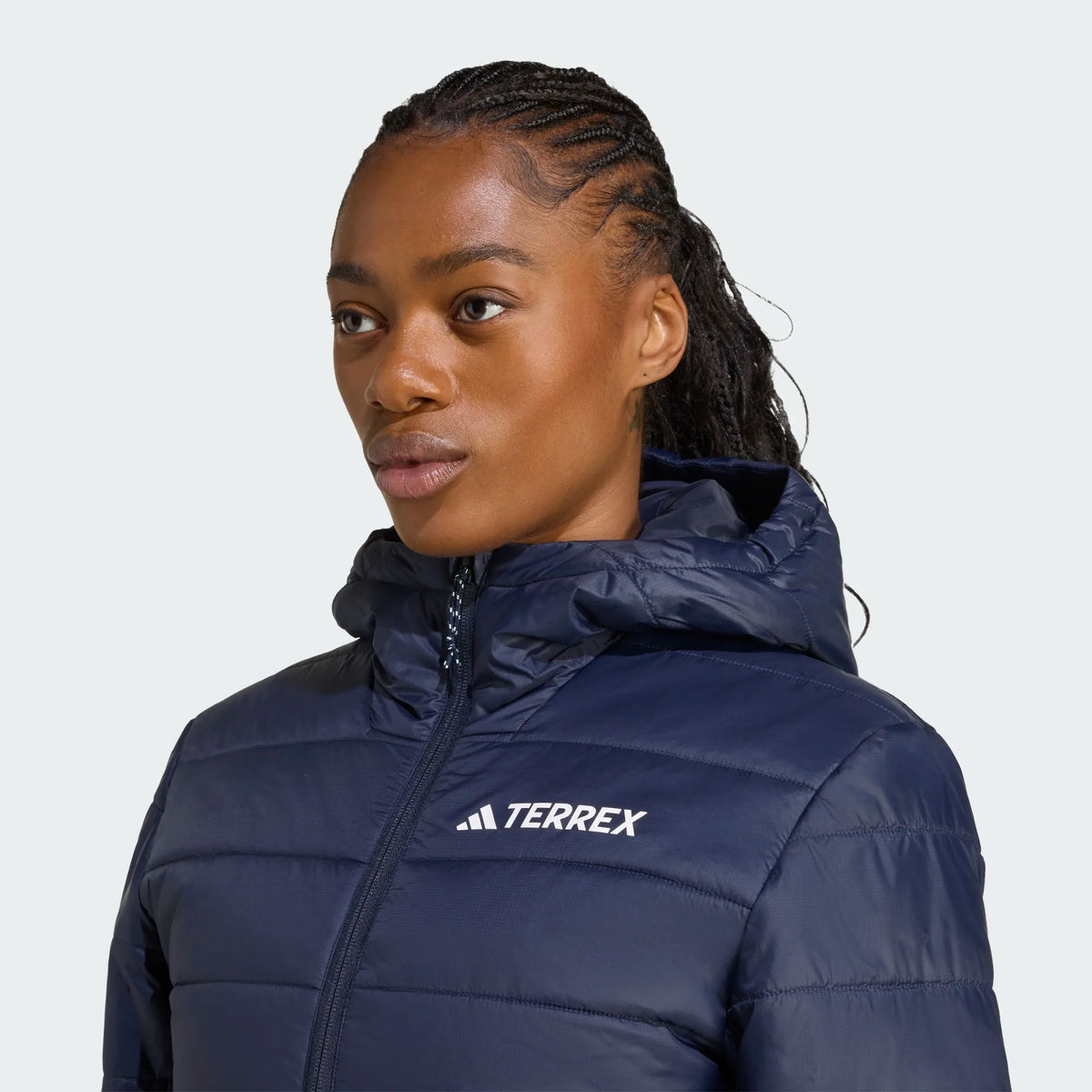 ADIDAS Terrex Multi Essentials CLIMAWARM Insulated Hooded Jacket - Navy