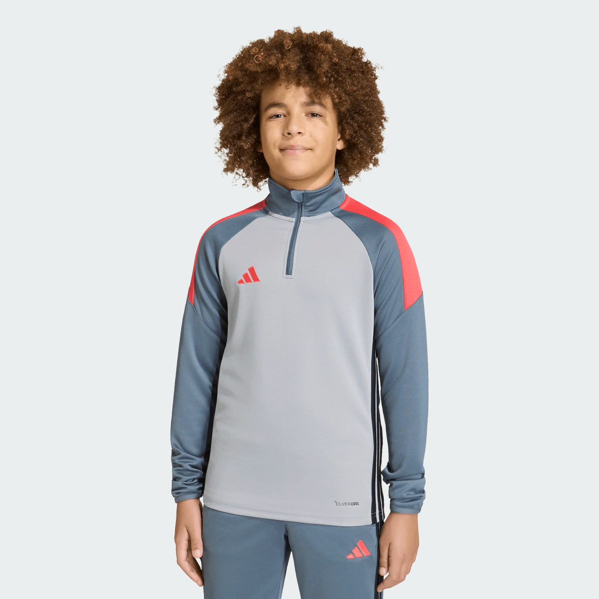 ADIDAS Tiro Essentials Half Zip Top - Grey