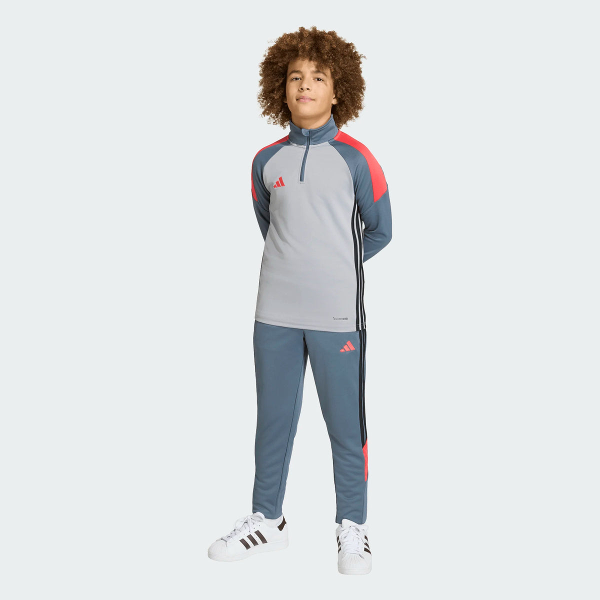 ADIDAS Tiro Essentials Half Zip Top - Grey