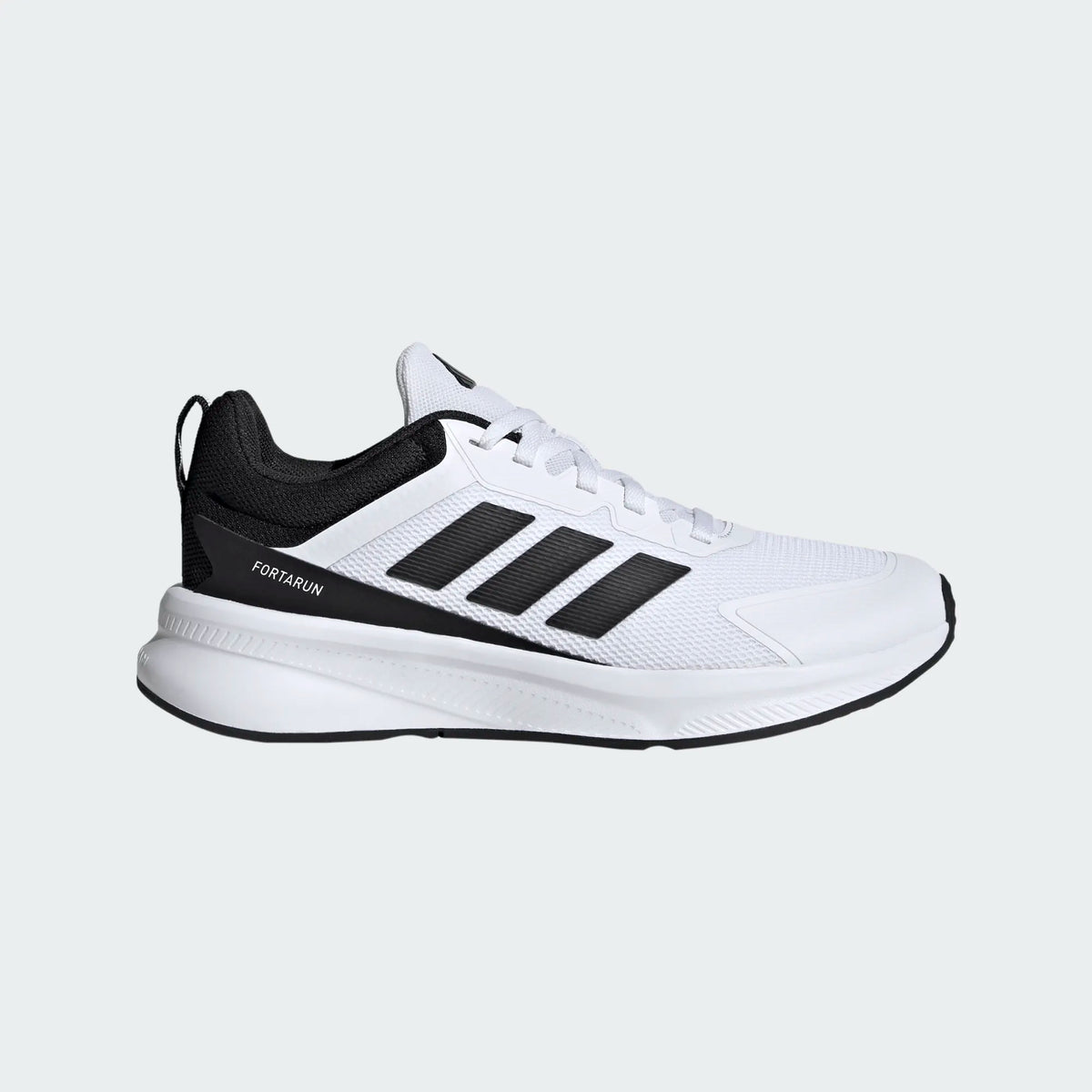 ADIDAS Boy's FortaRun 4.0 Shoes - White/Black | KH9113