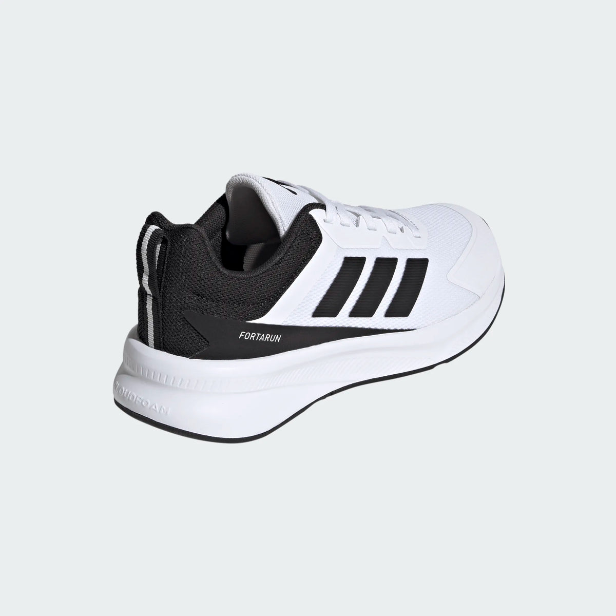 ADIDAS Boy's FortaRun 4.0 Shoes - White/Black | KH9113