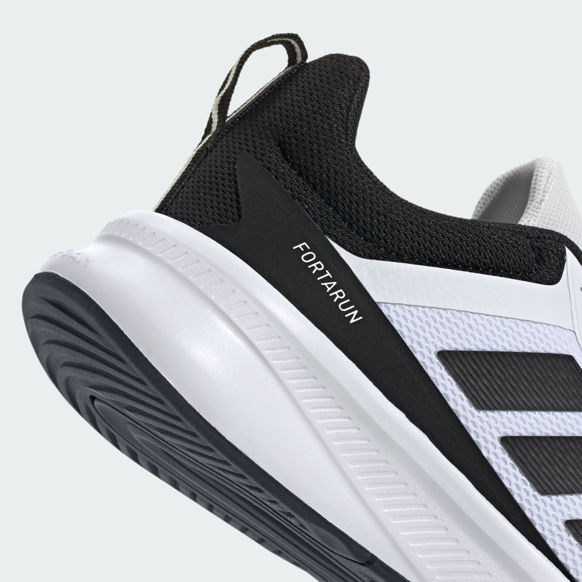 ADIDAS Boy's FortaRun 4.0 Shoes - White/Black | KH9113