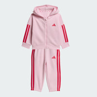 ADIDAS Girls Essentials Full Zip Top and Joggers Set - Pink | KR9317