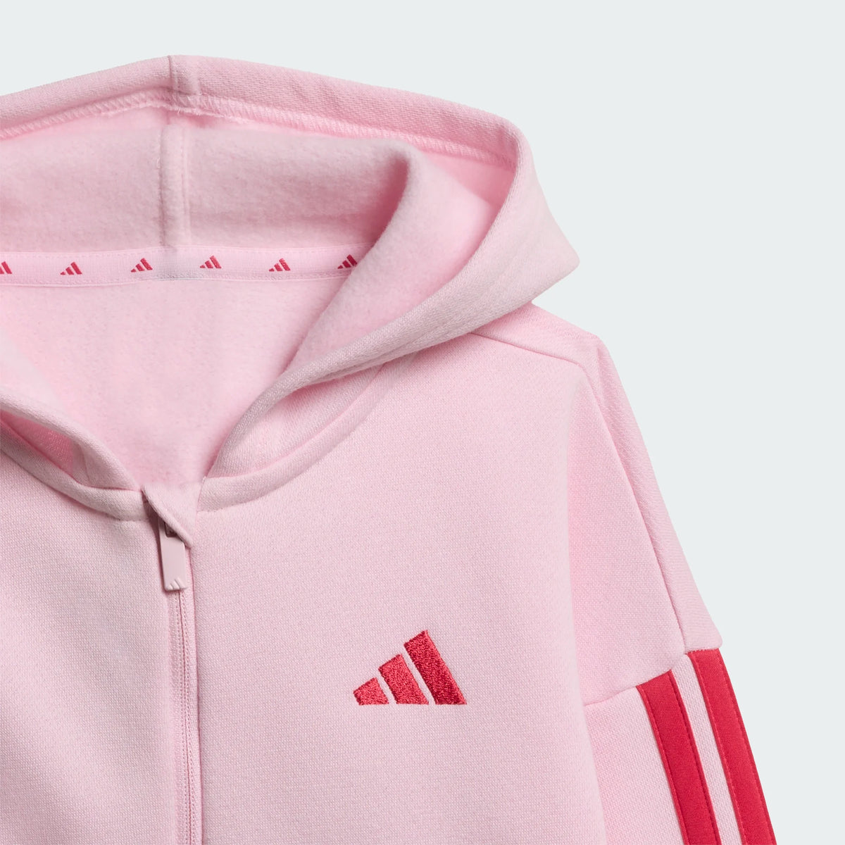 ADIDAS Girls Essentials Full Zip Top and Joggers Set - Pink | KR9317