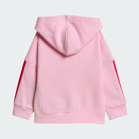 ADIDAS Girls Essentials Full Zip Top and Joggers Set - Pink | KR9317