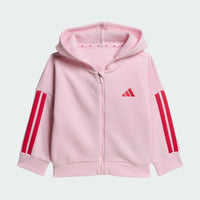 ADIDAS Girls Essentials Full Zip Top and Joggers Set - Pink | KR9317