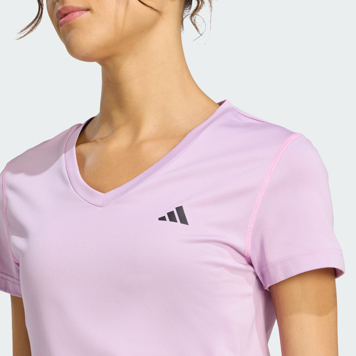 ADIDAS Workout Essentials V-Neck T-Shirt - Pink