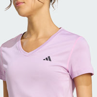 ADIDAS Workout Essentials V-Neck T-Shirt - Pink