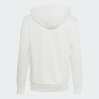 ADIDAS Boy's Slogan Fleece Hoodie - White