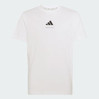 ADIDAS Kids' Slogan Jersey T-Shirt - White