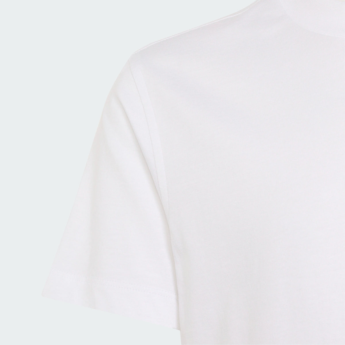 ADIDAS Kids' Slogan Jersey T-Shirt - White