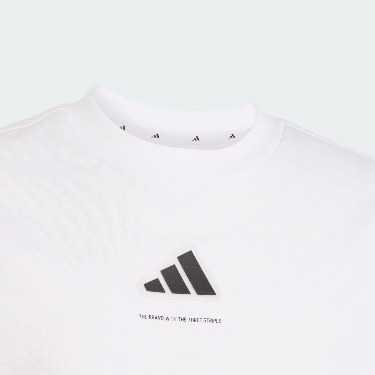 ADIDAS Kids' Slogan Jersey T-Shirt - White