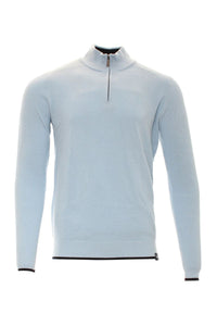 KENROW Arlo Knit Half Zip Jumper - Sky Blue
