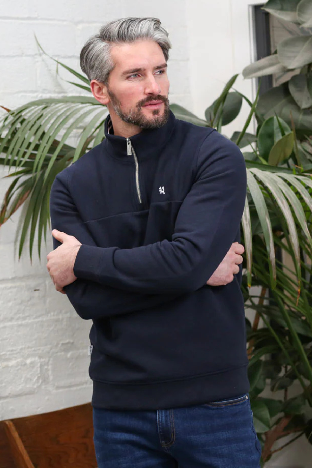 KENROW Phoenix Half Zip Sweatshirt - Navy