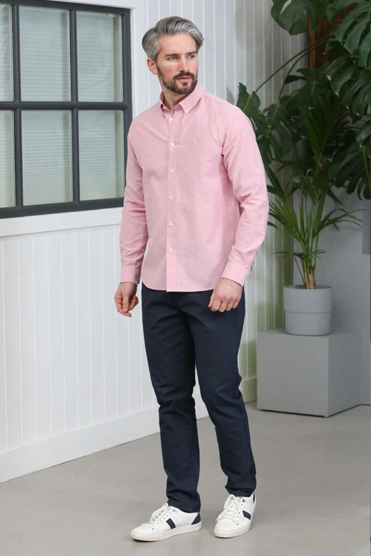 KENROW Men's Jagger Oxford Shirt - Brick Melange