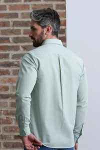 KENROW Men's Jagger Oxford Shirt - Green Melange