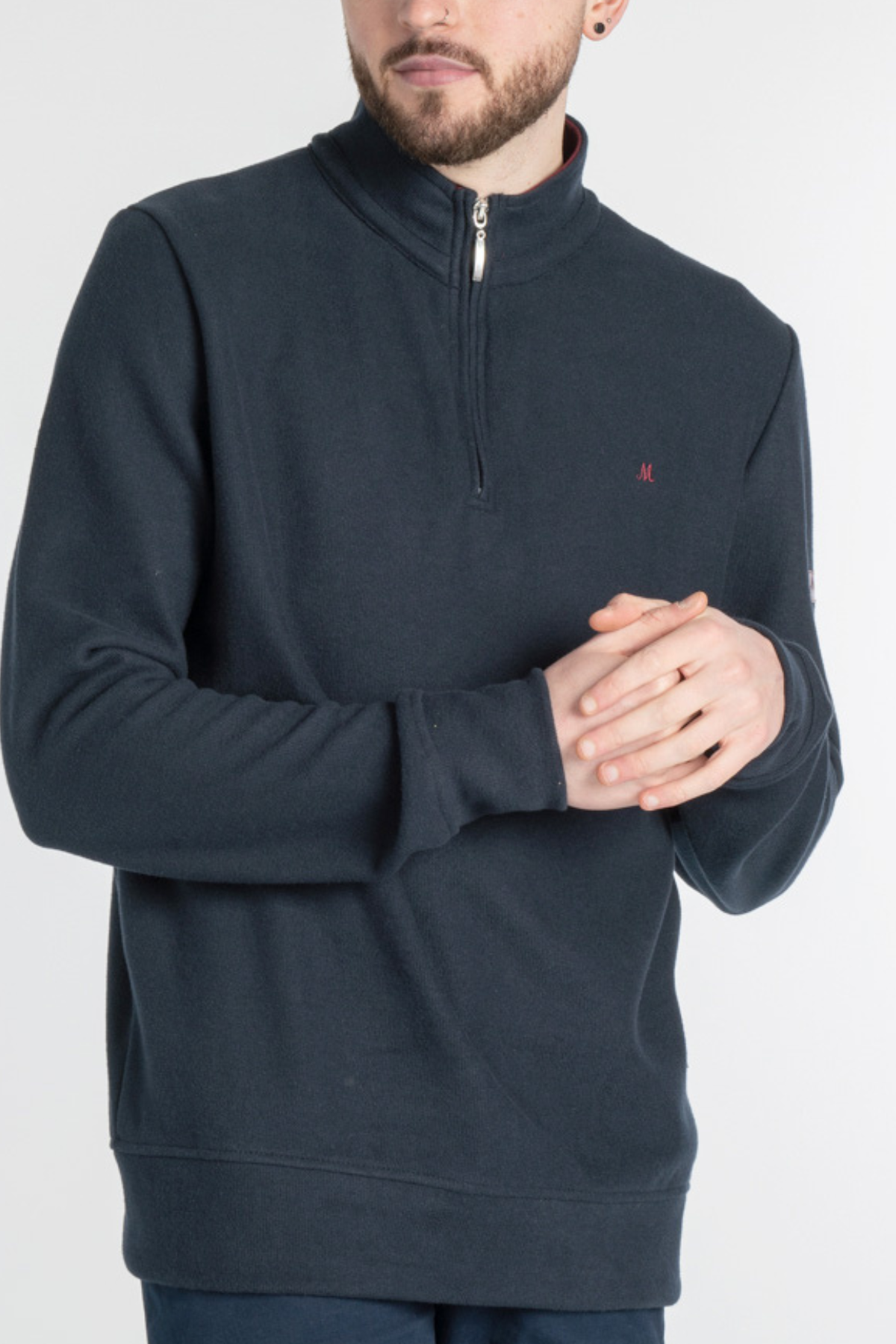 MINERAL Kentucky Quarter Zip Sweatshirt - Navy