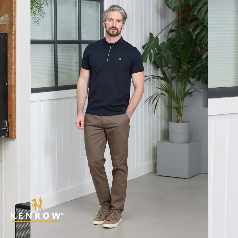 KENROW Men's Langton Chinos - Sand