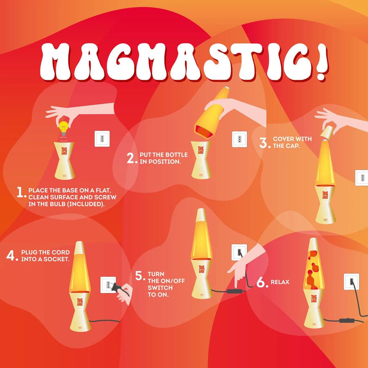 LEGAMI Gold Lava Lamp - Magmastic!