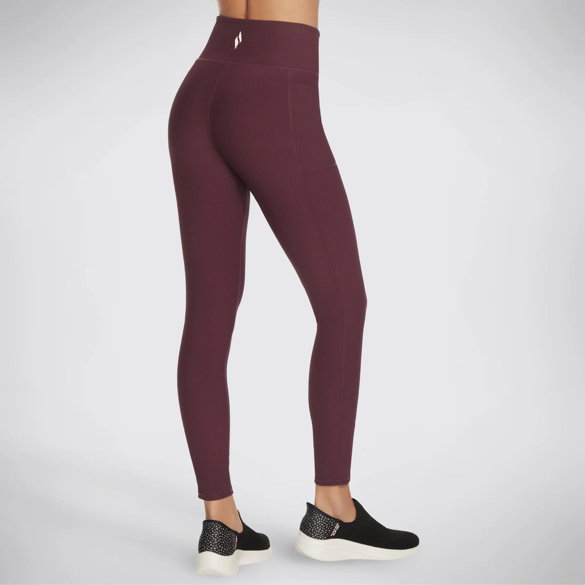 SKECHERS Go Flex Rib FL High Waist Leggings - Burgundy