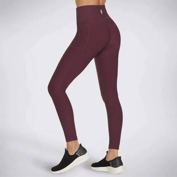 SKECHERS Go Flex Rib FL High Waist Leggings - Burgundy