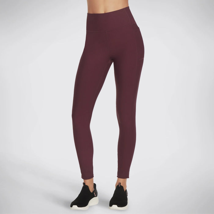 SKECHERS Go Flex Rib FL High Waist Leggings - Burgundy