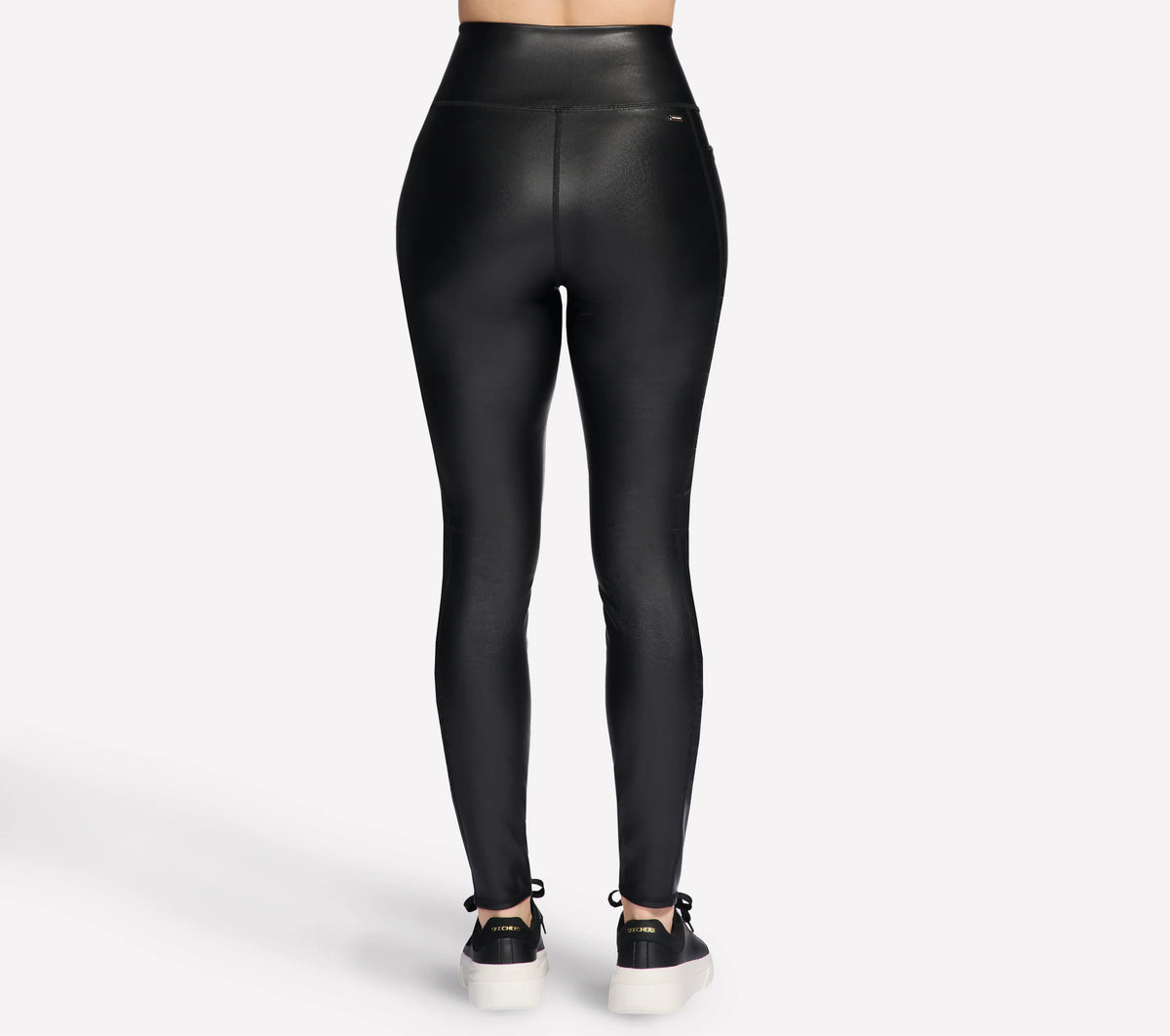 SKECHERS Go Walk Full Length High-Waisted Sleek Leggings - Black