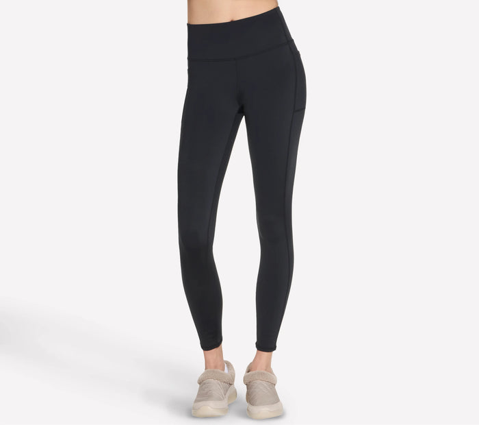 SKECHERS GO FLEX Full-Length High-Waisted Fleece Legging - Black