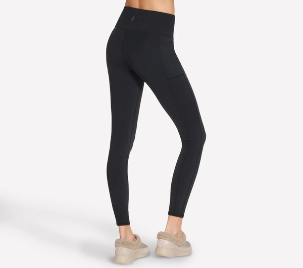 SKECHERS GO FLEX Full-Length High-Waisted Fleece Legging - Black