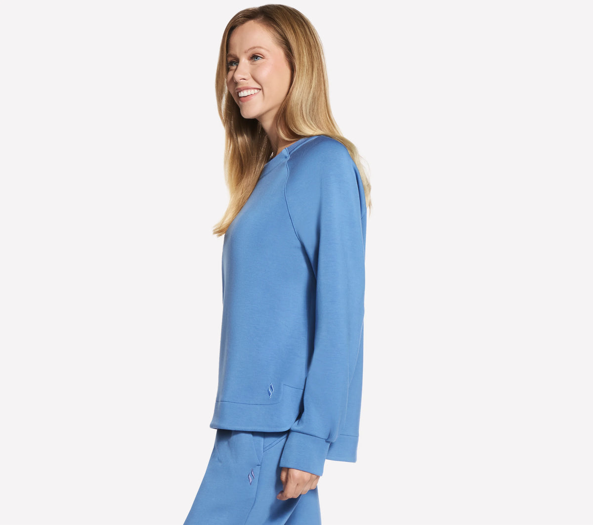 SKECHERS Women's Cozy Luxe Crewneck Sweatshirt - Blue
