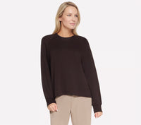 SKECHERS Cozy Luxe Crew Neck - Brown