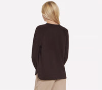 SKECHERS Cozy Luxe Crew Neck - Brown