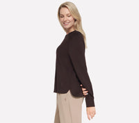 SKECHERS Cozy Luxe Crew Neck - Brown