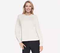 SKECHERS Cozy Luxe Crew Neck - Off White