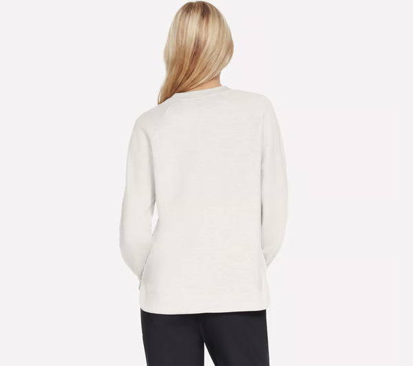 SKECHERS Cozy Luxe Crew Neck - Off White