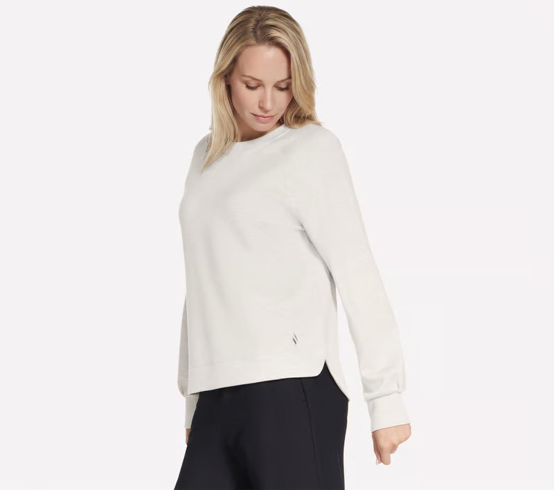 SKECHERS Cozy Luxe Crew Neck - Off White