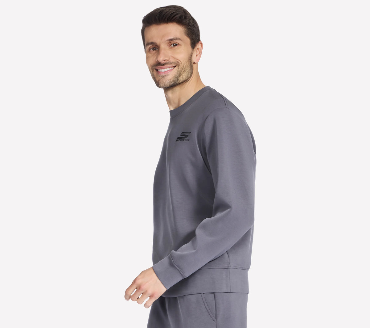 SKECHERS Skechcloud Elevate Crew Neck Sweatshirt - Grey