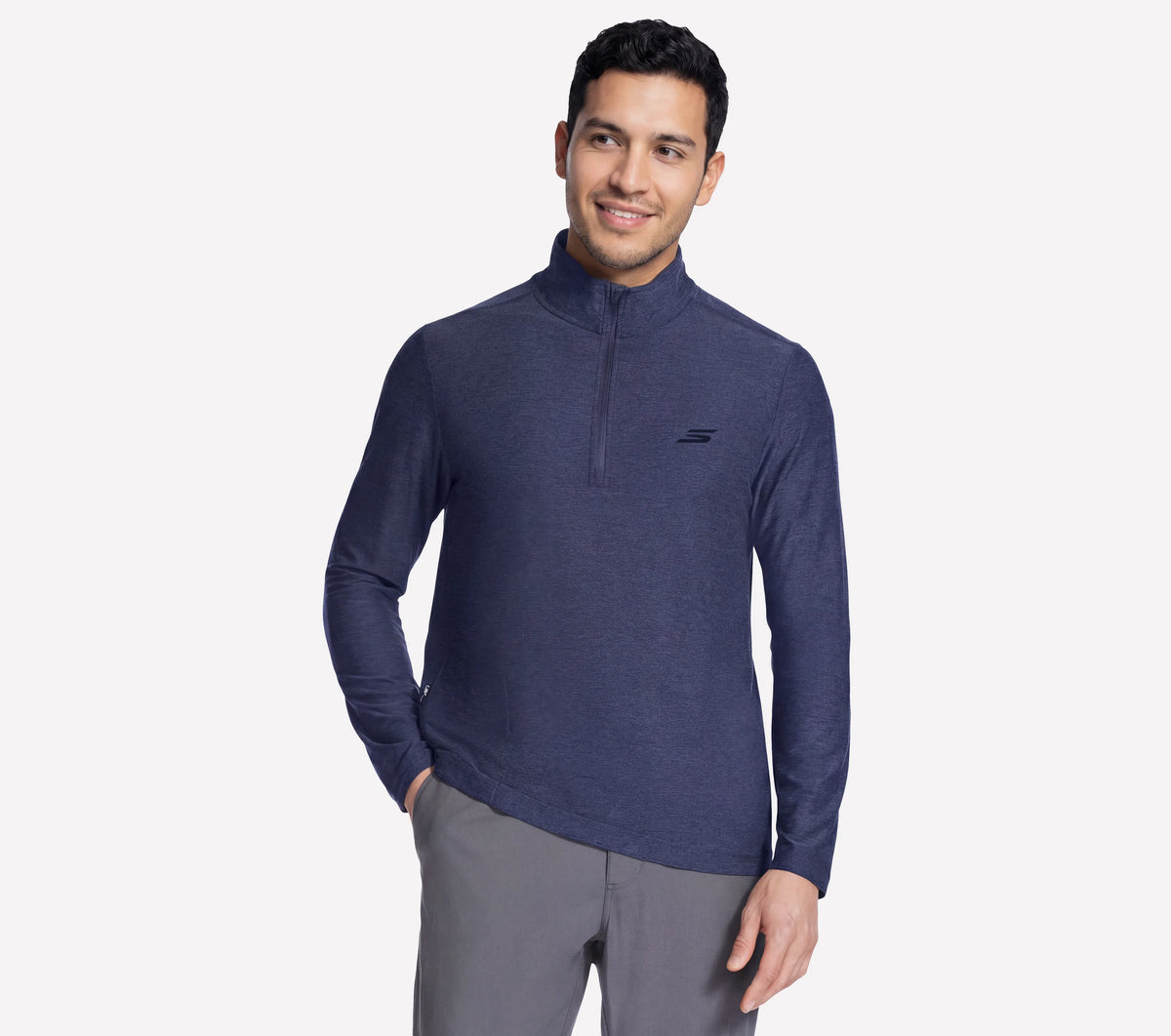 SKECHERS GO DRI All Day 1/4 Zip Top - Navy