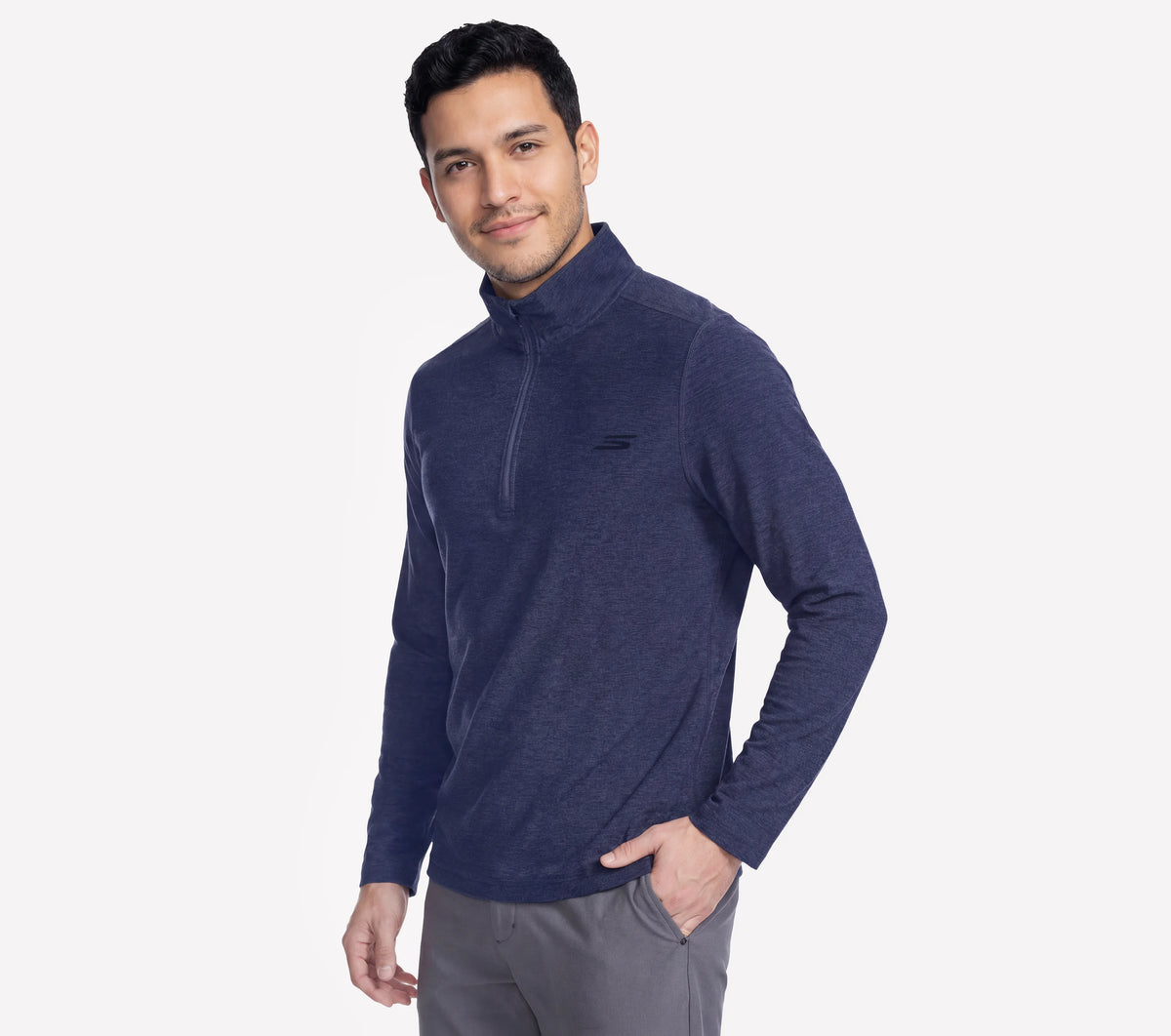 SKECHERS GO DRI All Day 1/4 Zip Top - Navy