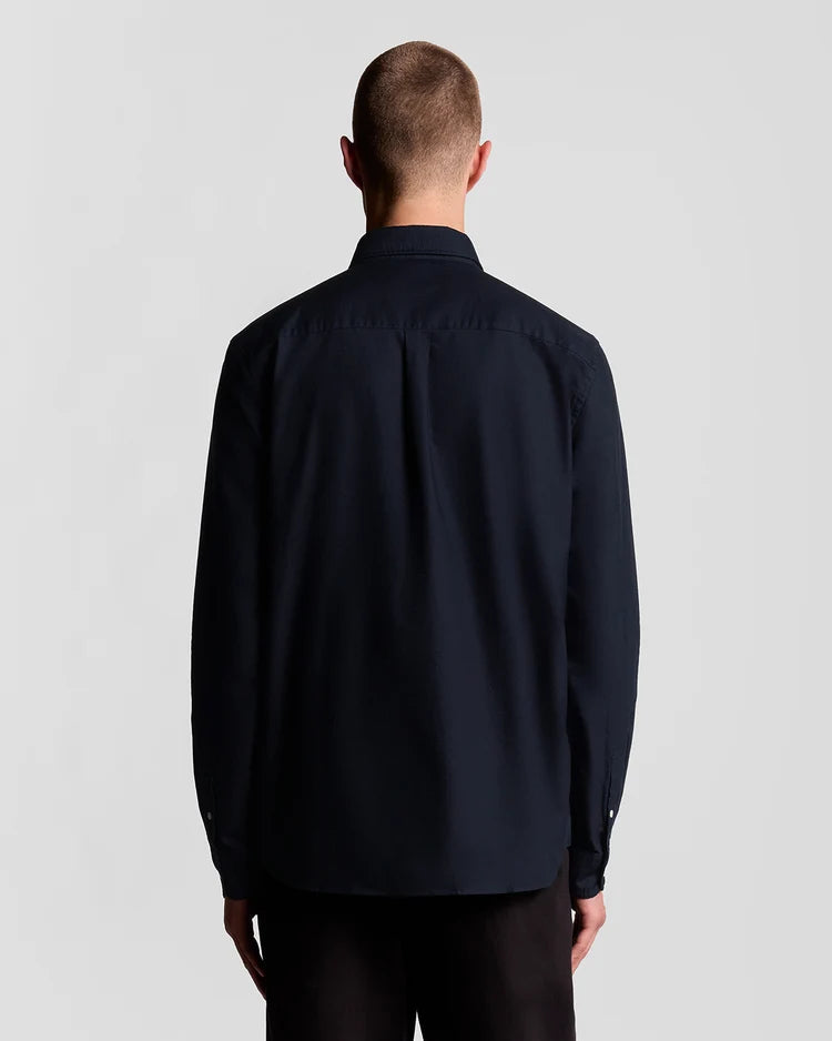 LYLE & SCOTT Cotton Button Down Oxford Shirt - Navy