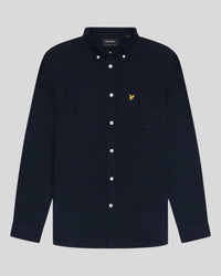 LYLE & SCOTT Cotton Button Down Oxford Shirt - Navy