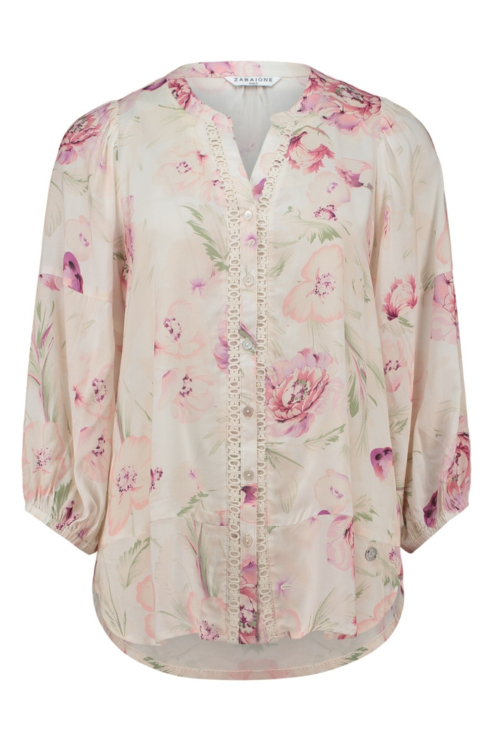 ZABAOINE Lenja Floral Shirt - Pink
