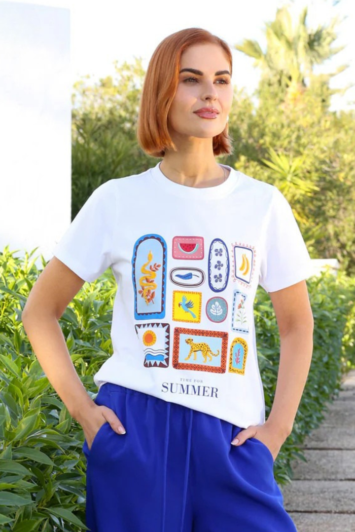 RANT & RAVE Lettie Summer T-Shirt - White